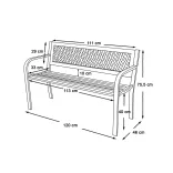 Garden bench, multiple types - lattice