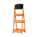 3-tier wooden storage with chalkboard