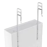 Wall-mounted mirrored jewelry organizer with lighting
