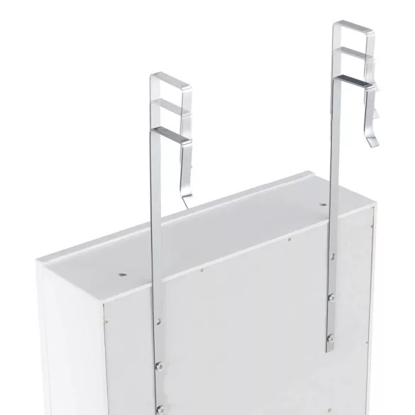 Wall-mounted mirrored jewelry organizer with lighting