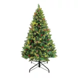LED Christmas Tree in Various Types, Warm White - 100 LEDs, 120 cm