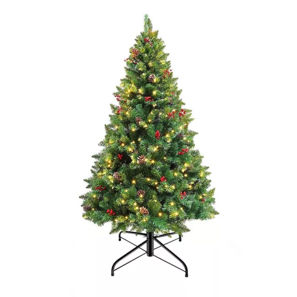 LED Christmas Tree in Various Types, Warm White - 100 LEDs, 120 cm