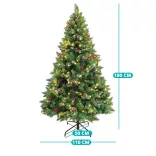 LED Christmas Tree in Various Types, Warm White - 260 LEDs, 180 cm