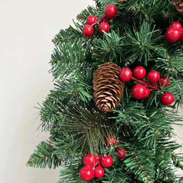 Christmas Door Wreath 60 cm with 50 LEDs