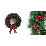 Christmas Door Wreath 60 cm with 50 LEDs