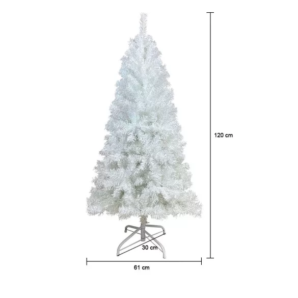 White Artificial Christmas Tree - Available in Multiple Sizes - 120 cm
