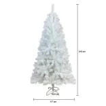 White Artificial Christmas Tree - Available in Multiple Sizes - 210 cm