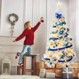 White Artificial Christmas Tree - Available in Multiple Sizes - 210 cm
