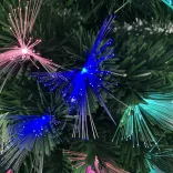 Artificial Christmas Tree with Fiber Optics and Colorful LED - 120 cm