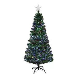   Artificial Christmas Tree with Fiber Optics and Colorful LED - 150 cm