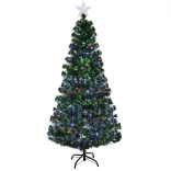 Artificial Christmas Tree with Fiber Optics and Colorful LED - 180 cm