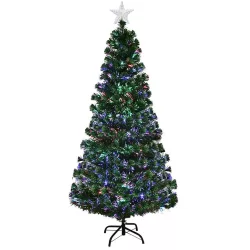   Artificial Christmas Tree with Fiber Optics and Colorful LED - 180 cm