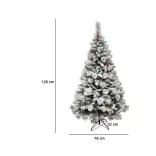 Snowy Artificial Christmas Tree - Available in Multiple Types - 120 cm