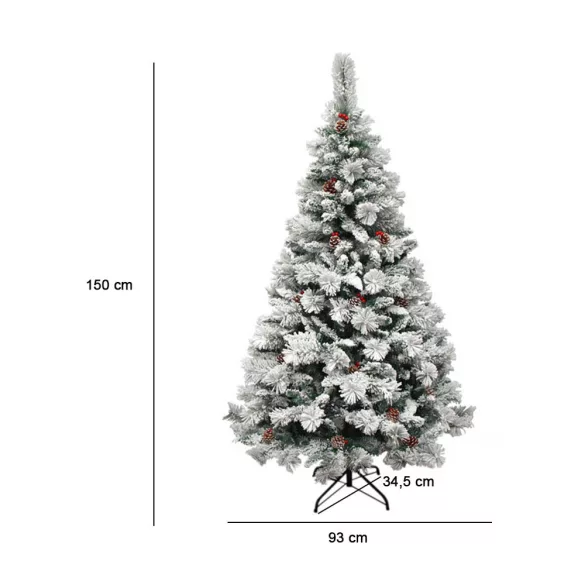 Snowy Artificial Christmas Tree - Available in Multiple Types - 150 cm