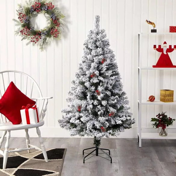 Snowy Artificial Christmas Tree - Available in Multiple Types - 210 cm