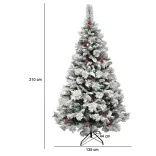 Snowy Artificial Christmas Tree - Available in Multiple Types - 210 cm