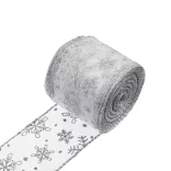 250 LED Christmas Ribbon, Silver, 25 m
