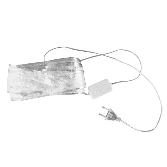 250 LED Christmas Ribbon, Silver, 25 m