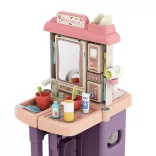 2-in-1 Play Kitchen and Bathroom, 43 Pieces