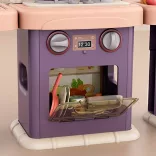 2-in-1 Play Kitchen and Bathroom, 43 Pieces