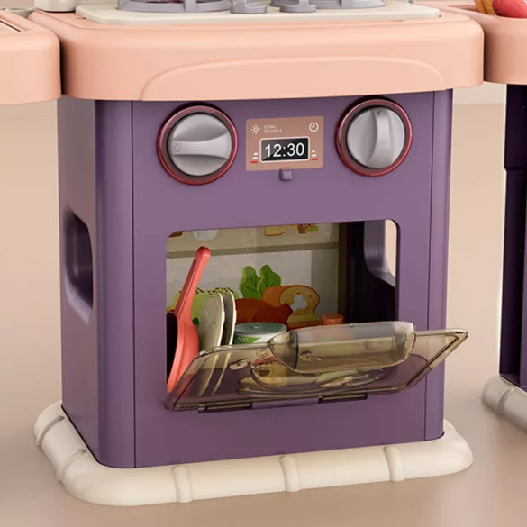 2-in-1 Play Kitchen and Bathroom, 43 Pieces