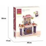 2-in-1 Play Kitchen and Bathroom, 43 Pieces