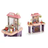 2-in-1 Play Kitchen and Bathroom, 43 Pieces