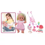 Talking Doll with Stroller and Accessories