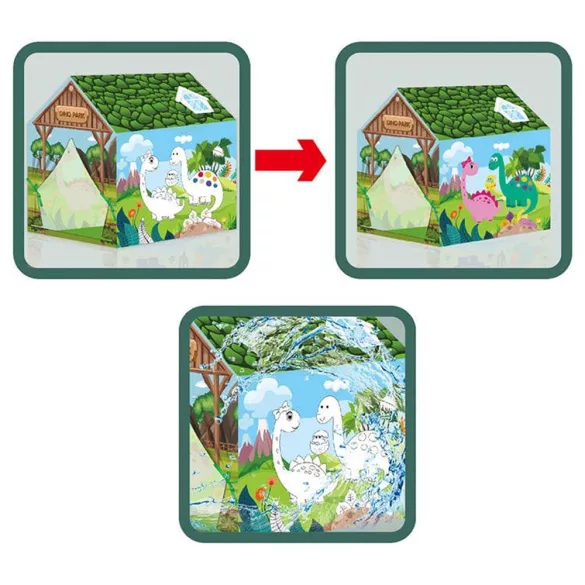 Colorable Play Tent in Various Designs - Dinosaur