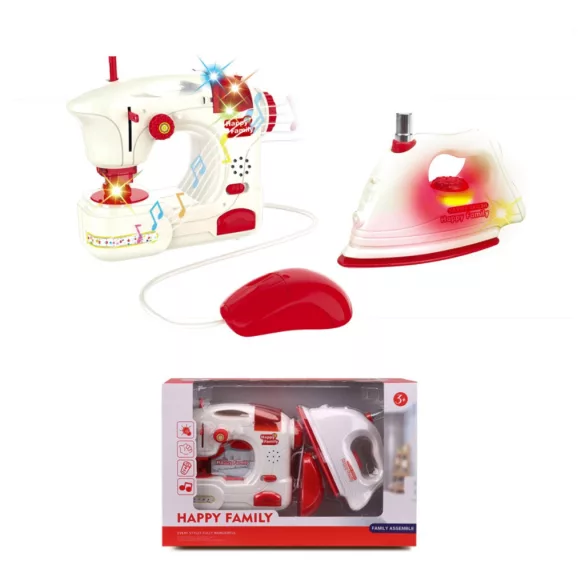 Toy Sewing Machine and Iron Set