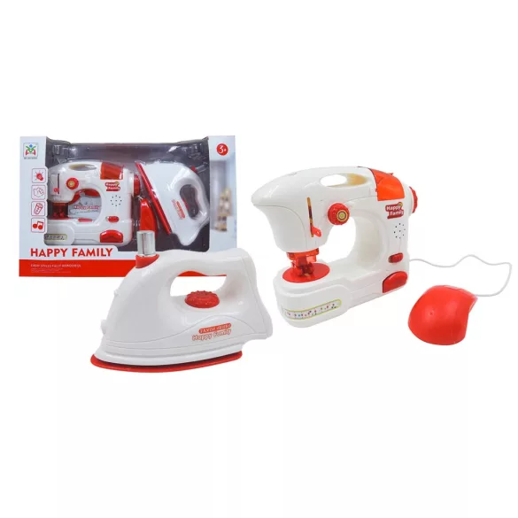 Toy Sewing Machine and Iron Set