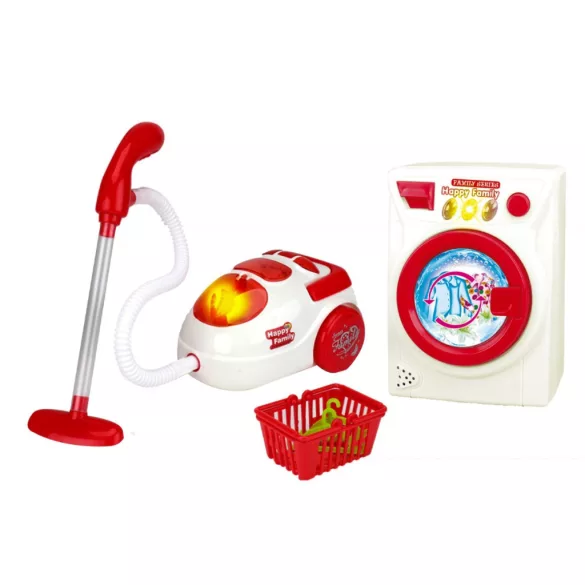 Toy Washing Machine and Vacuum Cleaner Set