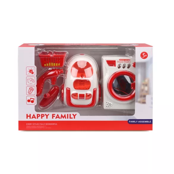 Toy Washing Machine and Vacuum Cleaner Set
