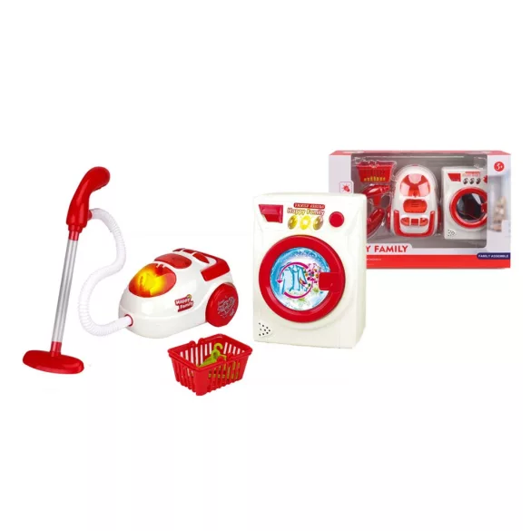 Toy Washing Machine and Vacuum Cleaner Set