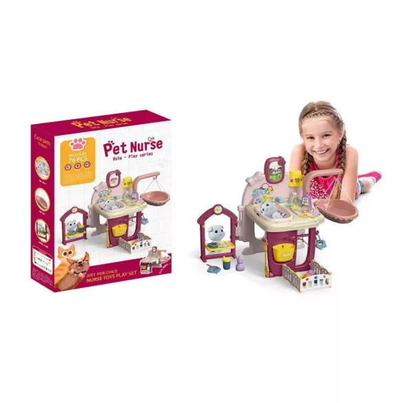 Pet Care Playset, 72 Pieces