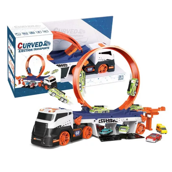 Truck Loop Track with Toy Cars