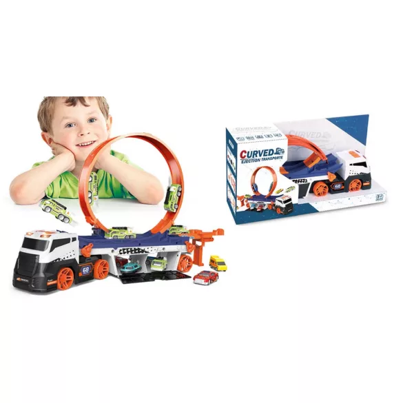 Truck Loop Track with Toy Cars