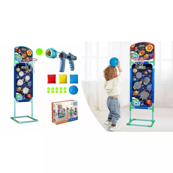 Skill Game with Basketball Hoop