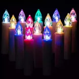 Wireless Candle Set, 30 pcs, with Remote Control, Multi-Color