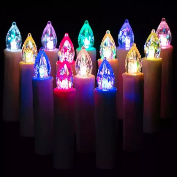 Wireless Candle Set, 30 pcs, with Remote Control, Multi-Color