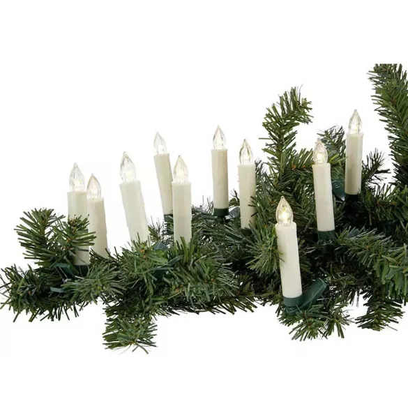 Wireless Candle Set, 30 pcs, with Remote Control, Multiple Colors - Warm White
