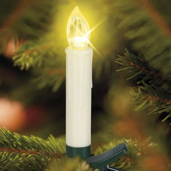 Wireless Candle Set, 30 pcs, with Remote Control, Multiple Colors - Warm White