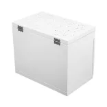 6-compartment jewelry organizer, white