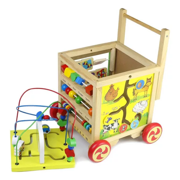 Multifunctional Wooden Walker