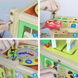 Multifunctional Wooden Walker