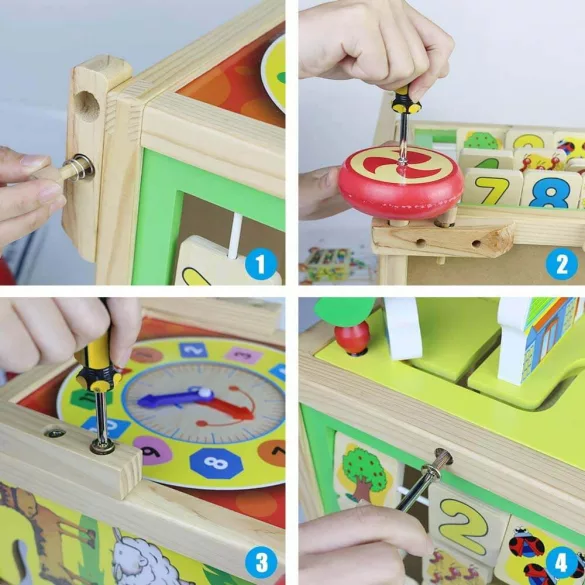 Multifunctional Wooden Walker