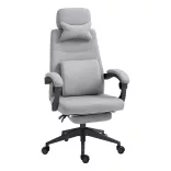 Headrest Office Swivel Chair - Available in Multiple Colors - Light Gray