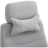 Headrest Office Swivel Chair - Available in Multiple Colors - Light Gray