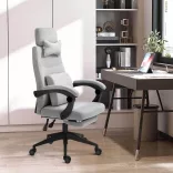 Headrest Office Swivel Chair - Available in Multiple Colors - Light Gray