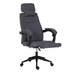   Headrest Office Swivel Chair - Available in Multiple Colors - Dark Gray